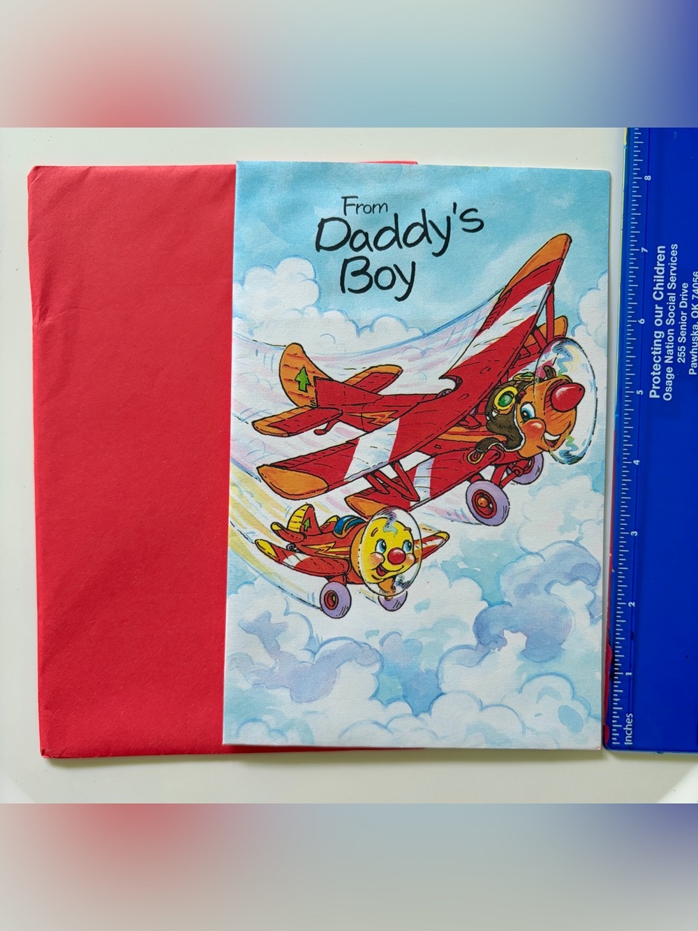 NOS Vintage 90s Pop Up Fathers Day Card American Greetings Daddys Boy Airplanes